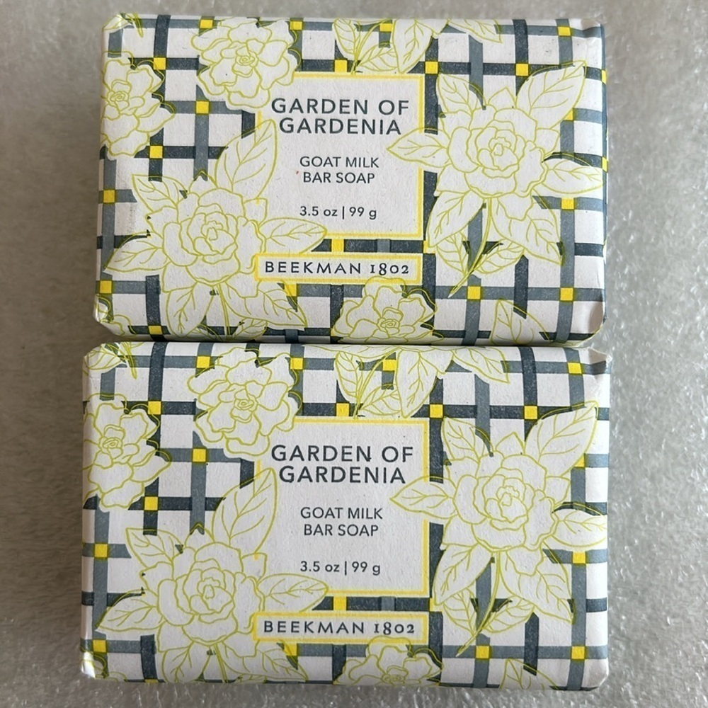Beekman 1802 GARDEN OF GARDENIA Goat Milk Soap (LOT OF 2) / BRAND NEW
